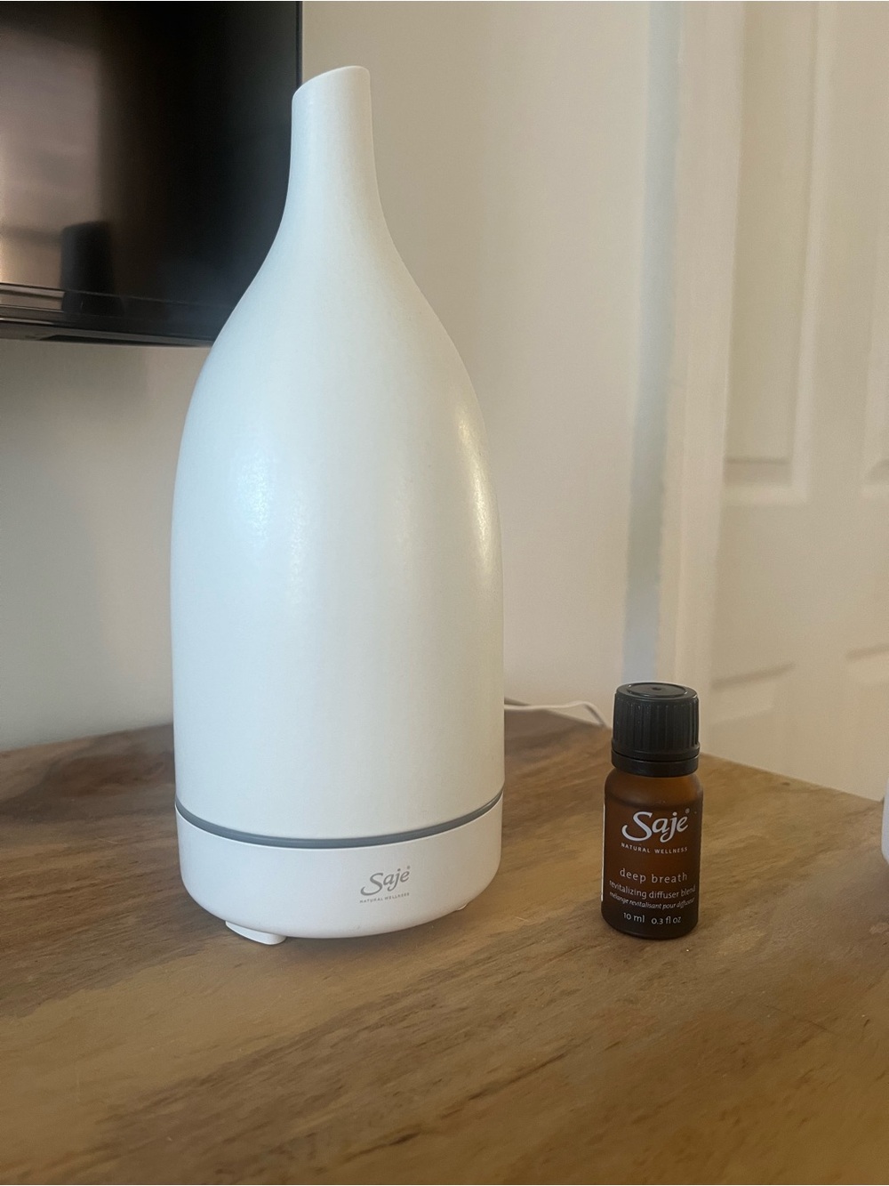 Saje Diffuser + “Deep Breath” Essential Oil